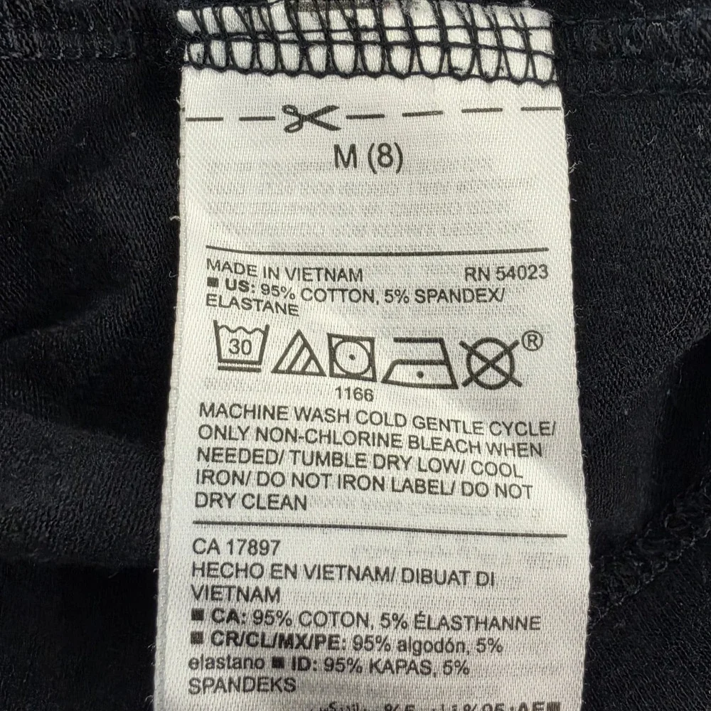 Old Navy Girls Black Lattice Neck Fitted Tank Top Size M 8 Sleeveless Jersey